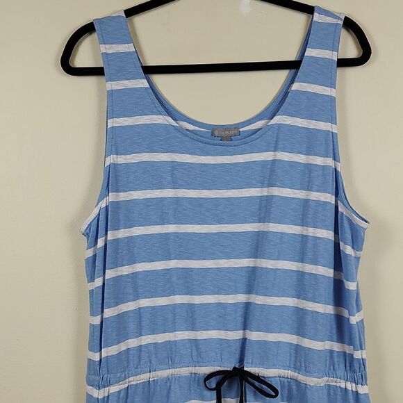 Talbot's Tie Waist Dress in Boardwalk Stripe Size XLP - Picture 6 of 12